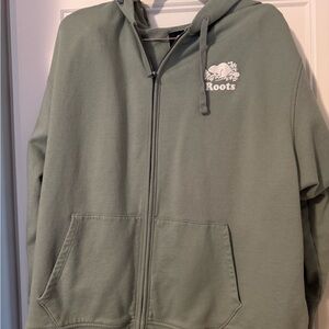 Roots Sage Green Full-Zip Hoodie & matching Sweatpants